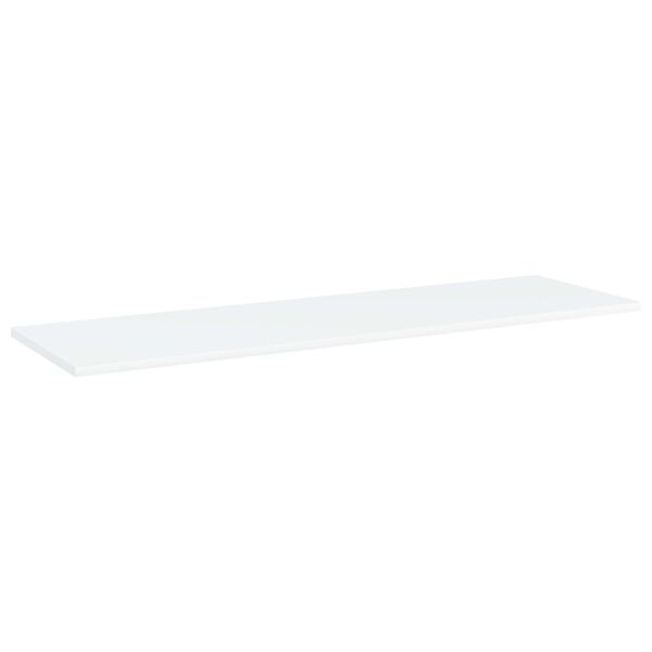 vidaXL Ράφια Βιβλιοθήκης 8 τεμ. Λευκά 100x30x1,5 εκ. από Μοριοσανίδα