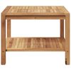 vidaXL &Tau;&rho;&alpha;&pi;&epsilon;&zeta;ά&kappa;&iota; &sigma;&alpha;&lambda;&omicron;&nu;&iota;&omicron;ύ &Kappa;&alpha;&phi;έ 60 x 60 x 45 cm &Mu;&alpha;&sigma;ί&phi; &xi;ύ&lambda;&omicron; teak