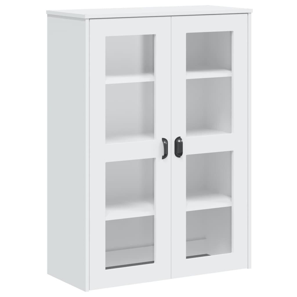 vidaXL Ντουλάπι Ψηλό VIKEN Λευκός 80x40x190 εκ. από Μασίφ Ξύλο Πεύκου