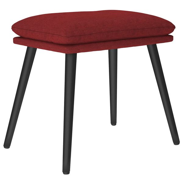 vidaXL Υποπόδιο Μπορντό 45 x 29,5 x 35 εκ. Υφασμάτινο