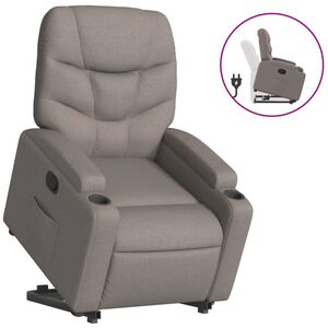vidaXL &Pi;&omicron;&lambda;&upsilon;&theta;&rho;ό&nu;&alpha; &Alpha;&nu;&alpha;&kappa;&lambda;&iota;&nu;ό&mu;&epsilon;&nu;&eta; &mu;&epsilon; &Alpha;&nu;ύ&psi;&omega;&sigma;&eta; &Chi;&rho;ώ&mu;&alpha; Taupe &Upsilon;&phi;&alpha;&sigma;&mu;ά&tau;&iota;&nu;&eta;