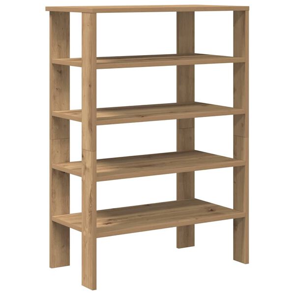 vidaXL Ράφι παπουτσιών Artisan Oak 61x32x87,5 cm Κατασκευασμένο ξύλο