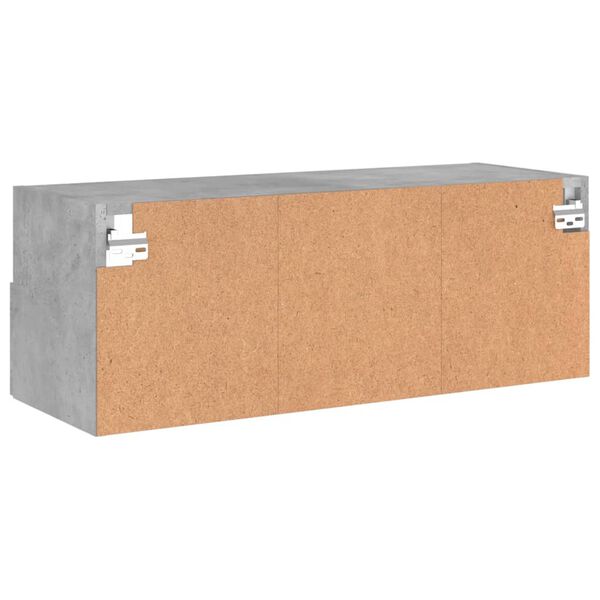 vidaXL Έπιπλο Τοίχου Τηλεόρασης Γκρι Σκυρ. 80x30x30 εκ. Επεξ. Ξύλο