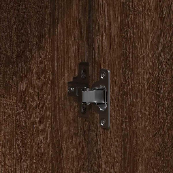 vidaXL Ντουλάπι με ράφι Καφέ δρυς 55 x 25 x 189 εκ. Επεξεργασμένο ξύλο