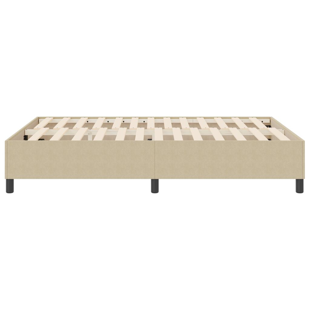 vidaXL Κρεβάτι Box Spring Ανοιχτό Πράσινο Γκρι 140x200 εκ. Ύφασμα Κοντούρι