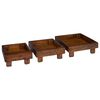 vidaXL &Beta;ά&sigma;&eta; &phi;&upsilon;&tau;ώ&nu; 3 &tau;&epsilon;&mu;. &Kappa;&alpha;&phi;έ 35 x 35 x 12 cm &Xi;ύ&lambda;&omicron; &Mu;&alpha;ό&nu;&iota;
