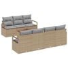 vidaXL &Sigma;&epsilon;&tau; &Kappa;&alpha;&nu;&alpha;&pi;έ &Kappa;ή&pi;&omicron;&upsilon; &mu;&epsilon; &mu;&alpha;&xi;&iota;&lambda;ά&rho;&iota; 8 pcs &Mu;&pi;&epsilon;&zeta; &sigma;&upsilon;&nu;&theta;&epsilon;&tau;&iota;&kappa;ό &rho;&alpha;&tau;ά&nu;