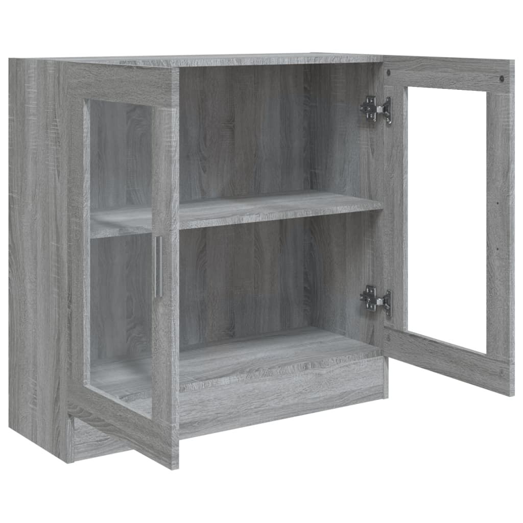 vidaXL Βιτρίνα Γκρι Sonoma 82,5x30,5x80εκ. από Επεξεργασμένο Ξύλο