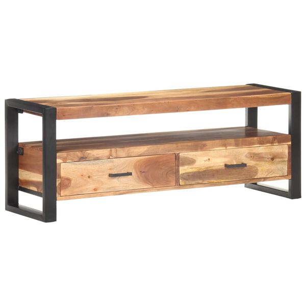 vidaXL Έπιπλο Τηλεόρασης 120x35x45 εκ Μασίφ Ξύλο με Φινίρισμα Sheesham