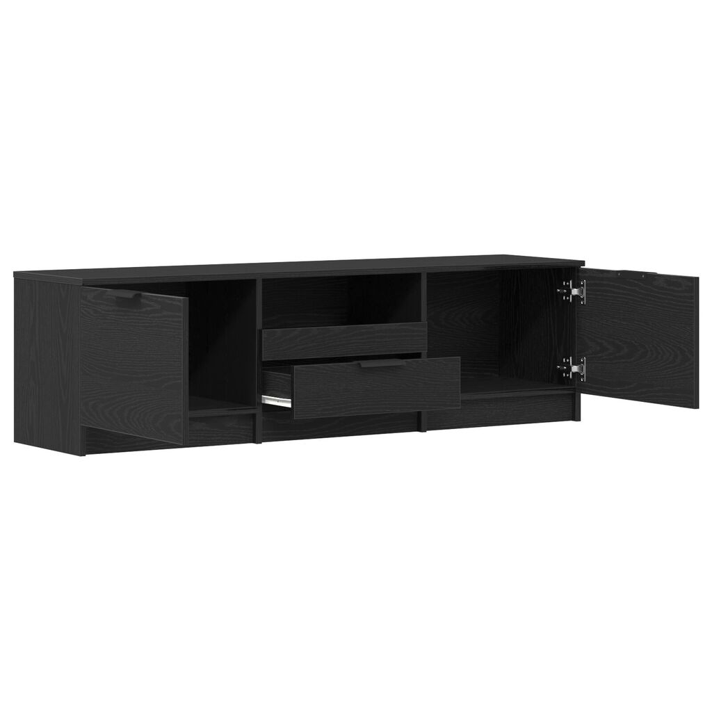 vidaXL Ντουλάπι τηλεόρασης - Μαύρη δρυς - 140x35x40 εκ. - Φτιαγμένο από επεξεργασμένο ξύλο