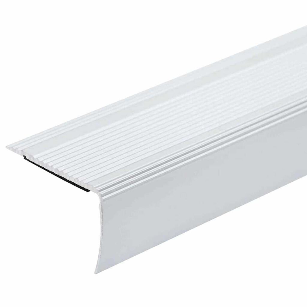vidaXL Προστατευτικά ακμών σκάλας 10 pcs Ασημί 67 cm Αλουμίνιο