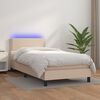 vidaXL &Kappa;&rho;&epsilon;&beta;ά&tau;&iota; Boxspring &Sigma;&tau;&rho;ώ&mu;&alpha;&LED &Kappa;&alpha;&pi;&omicron;&upsilon;&tau;&sigma;ί&nu;&omicron; 90x190 &epsilon;&kappa;. &Sigma;&upsilon;&nu;&theta;. &Delta;έ&rho;&mu;&alpha;