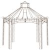 vidaXL Κιόσκι Κήπου Αντικέ Καφέ 400 x 258 x 378 εκ. Σιδερένιο