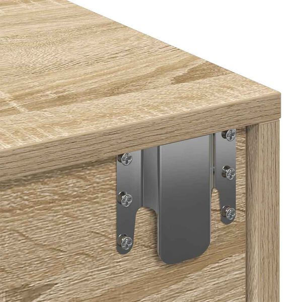 vidaXL Ράφι τοίχου με συρτάρια Δρυς sonoma 60x26,5x15 cm