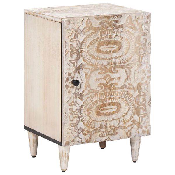 vidaXL &Nu;&tau;&omicron;&upsilon;&lambda;ά&pi;&iota; &Mu;&pi;ά&nu;&iota;&omicron;&upsilon; &Lambda;&epsilon;&upsilon;&kappa;ό 38 x 33,5 x 58 &epsilon;&kappa;. &Sigma;&tau;&epsilon;&rho;&epsilon;ό &xi;ύ&lambda;&omicron; &mu;ά&nu;&gamma;&kappa;&omicron;