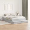 vidaXL Κρεβάτι με αποθηκευτικό χώρο Γκρι sonoma 226.5 x 135 x 31.5 εκ
