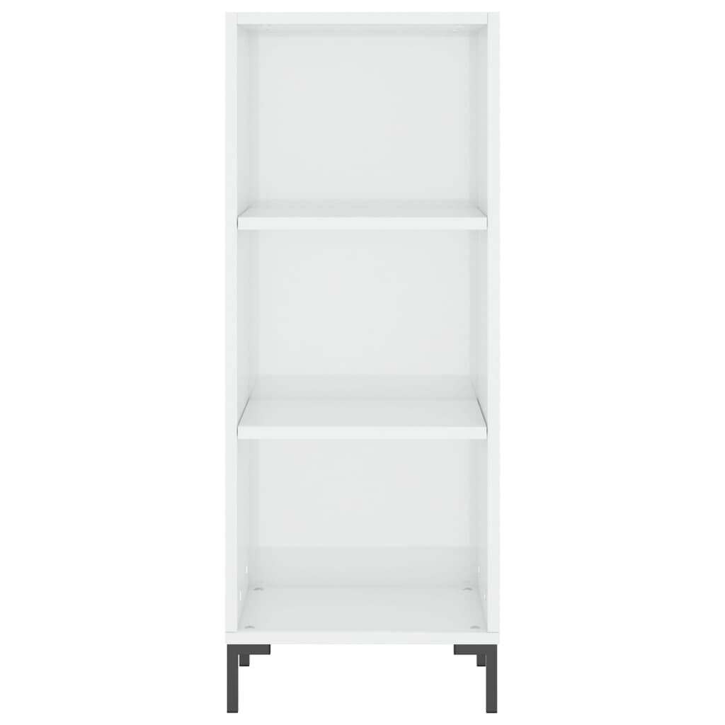 vidaXL Ντουλάπι Γυαλιστερό Λευκό 34,5 x 32,5 x 90 εκ. Επεξεργ. Ξύλο