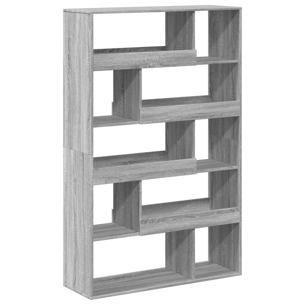 vidaXL Βιβλιοθήκη Γκρι Sonoma 100x33x156,5 εκ. από Επεξεργ. Ξύλο