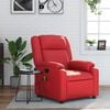 vidaXL Πολυθρόνα Μασάζ Ανακλινόμενη Κόκκινη από Συνθετικό Δέρμα
