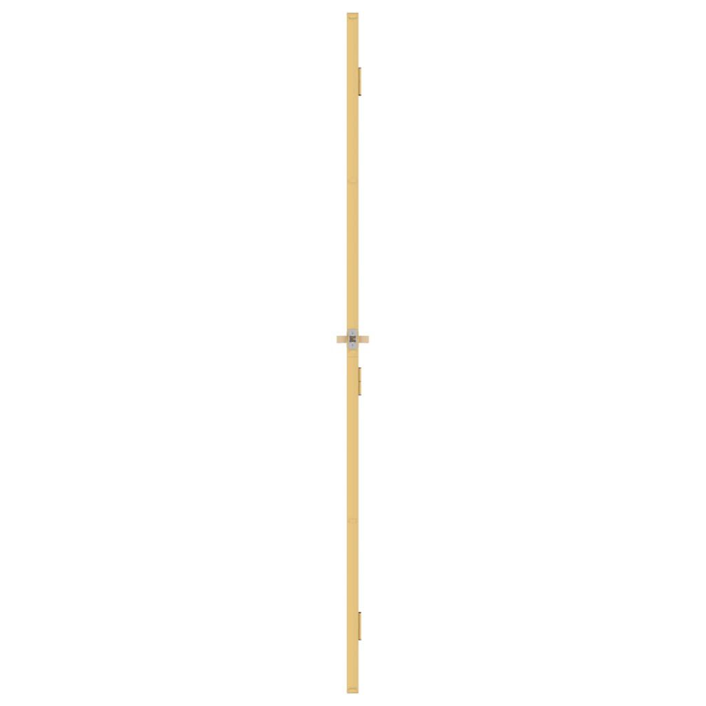 vidaXL Εσωτερική Πόρτα Χρυσή 76 x 201,5 εκ. Ψημένο Γυαλί & Αλουμίνιο