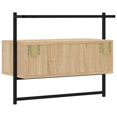 vidaXL Έπιπλο Τηλεόρασης Επιτοίχιο Sonoma Δρυς 60,5x30x51 εκ. Επ. Ξύλο