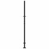 vidaXL Πύλη κήπου Μαύρη 105x180 cm Ατσάλινη φλόγα σχεδιασμού