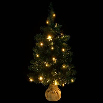 vidaXL Χριστουγεν. Δέντρο Προφωτισμένο Τεχνητό Μπάλες Πράσινο 90εκ