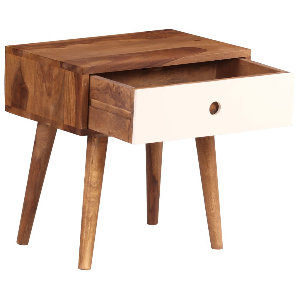 vidaXL Κομοδίνο 45 x 30 x 45 εκ. από Μασίφ Ξύλο Ακακίας