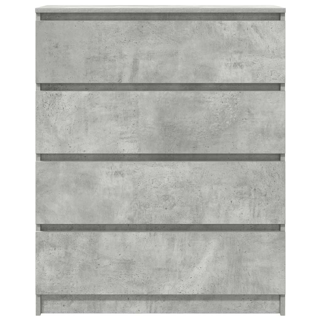 vidaXL Sideboard Μπετόν Γκρι 80x35x99 cm Κατασκευασμένο ξύλο