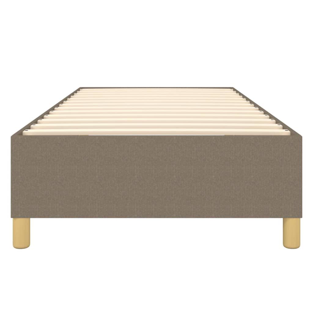 vidaXL Σκελετός Κρεβατιού Χωρίς Στρώμα Taupe 100 x 200 εκ. Υφασμάτινο