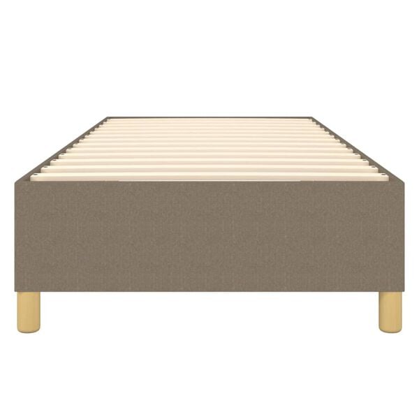 vidaXL Σκελετός Κρεβατιού Χωρίς Στρώμα Taupe 100 x 200 εκ. Υφασμάτινο