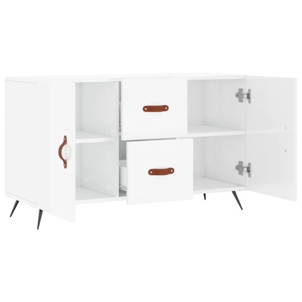vidaXL Ντουλάπι Γυαλιστερό Λευκό 100 x 36 x60 εκ. Επεξεργασμένο Ξύλο