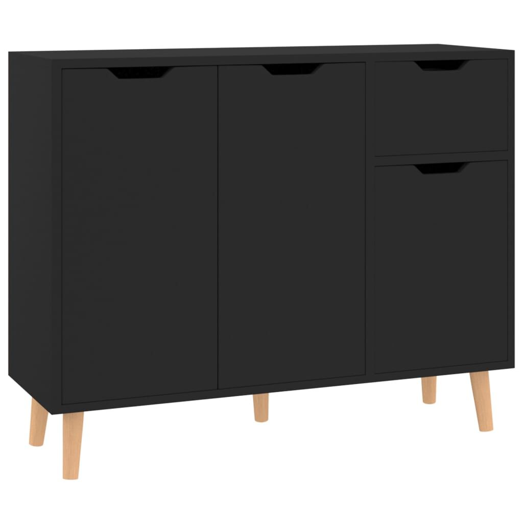 vidaXL Μπουφές Μαύρος 90x30x72 εκ. από Επεξεργασμένο Ξύλο