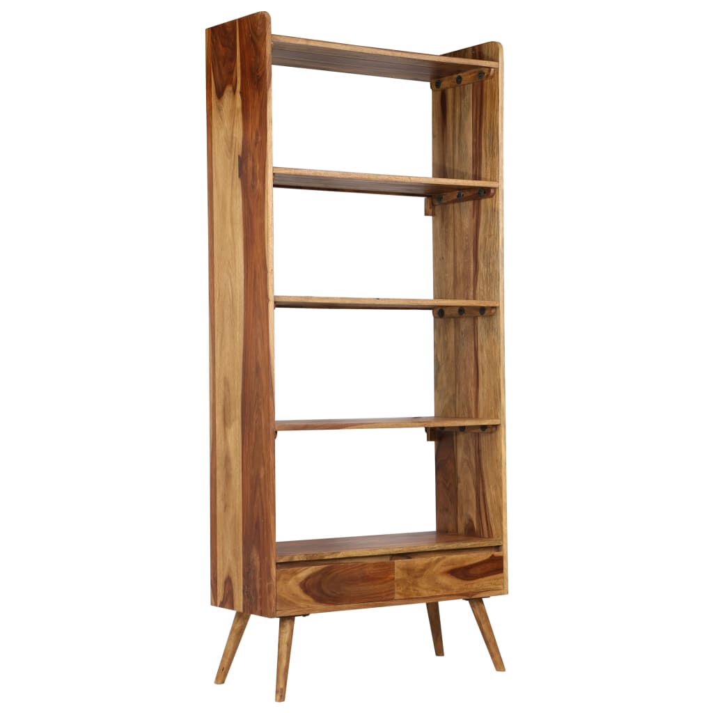 vidaXL Βιβλιοθήκη 75 x 30 x 170 εκ. από Μασίφ Ξύλο Sheesham