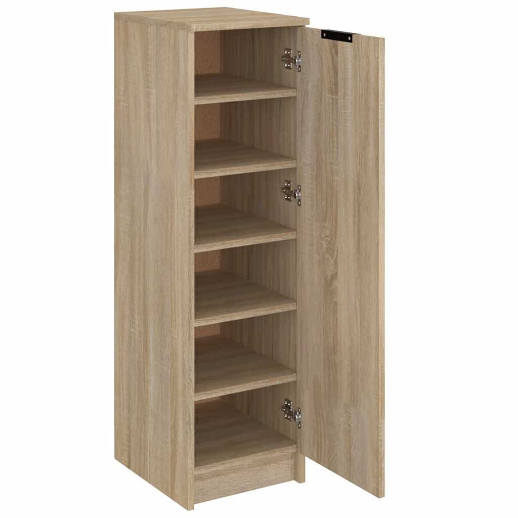 vidaXL Παπουτσοθήκη Sonoma Δρυς 30x35x100 εκ. από Επεξεργασμένο Ξύλο