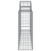 vidaXL Συρματοκιβώτια Τοξωτά 20 τεμ. 200x30x80/100 εκ. Γαλβαν. Ατσάλι