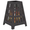 vidaXL Φωτιά Μαύρο 50 x 50 x 70 cm Κρύα έλαση από χάλυβα