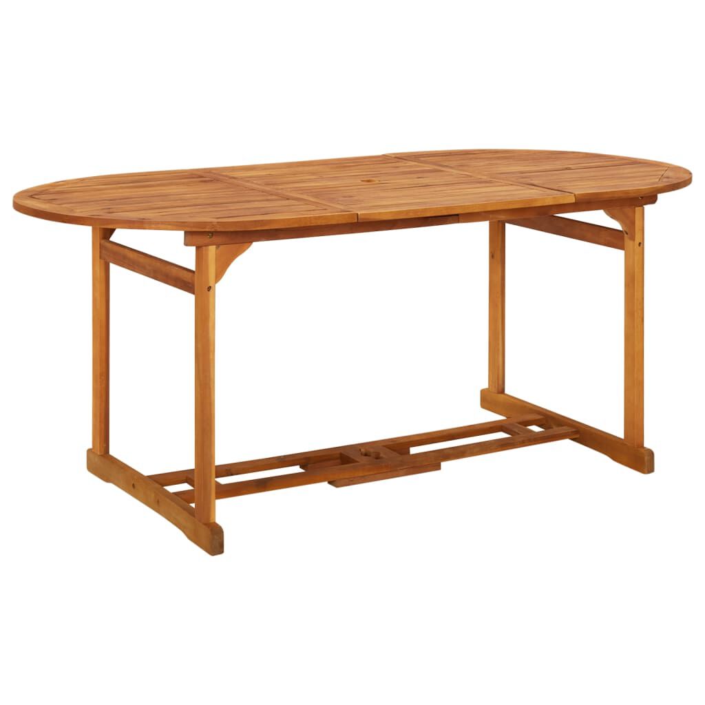 vidaXL Σετ Τραπεζαρίας Κήπου 9 Τεμαχίων 180x90x75 εκ. Μασίφ Ακακία