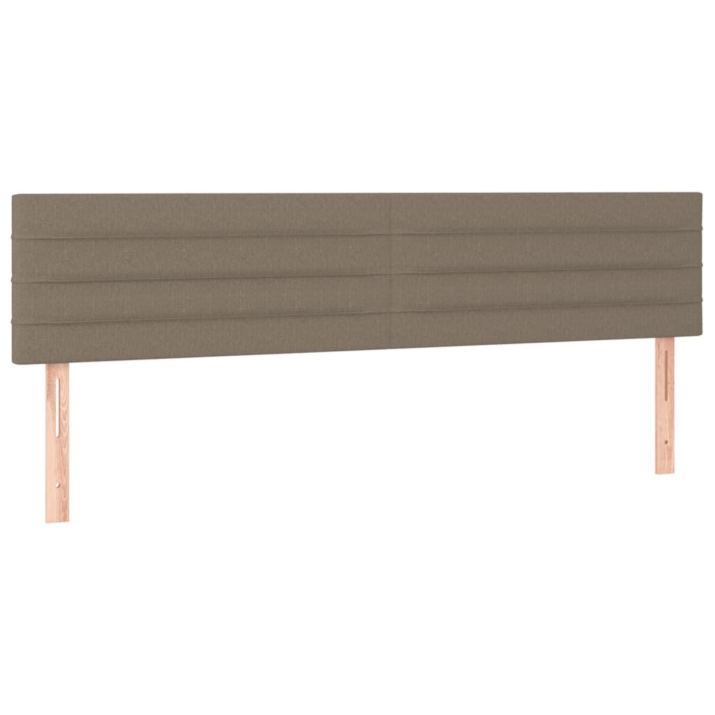 vidaXL Πλαίσιο Κρεβατιού χωρίς στρώμα Taupe 120x190 εκ. Υφασμάτινο