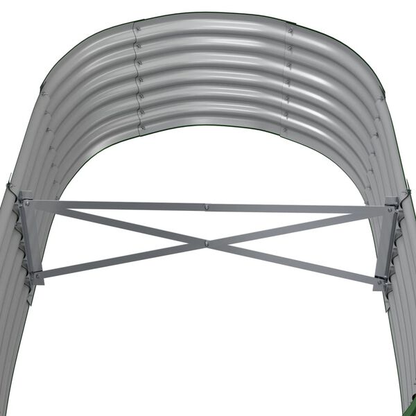 vidaXL Ζαρντινιέρα Πράσινη 152x80x36 εκ Γαλβανισμένος χάλυβας