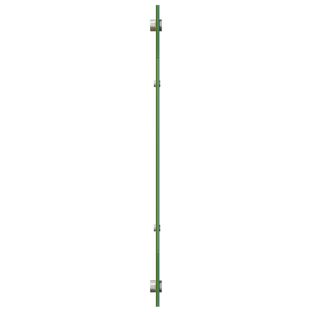 vidaXL Κουζίνα Πίσω Παραθυρόφυλλο Κίτρινο 120x50x0,6 εκ. Θερμαινόμενο Γυαλί
