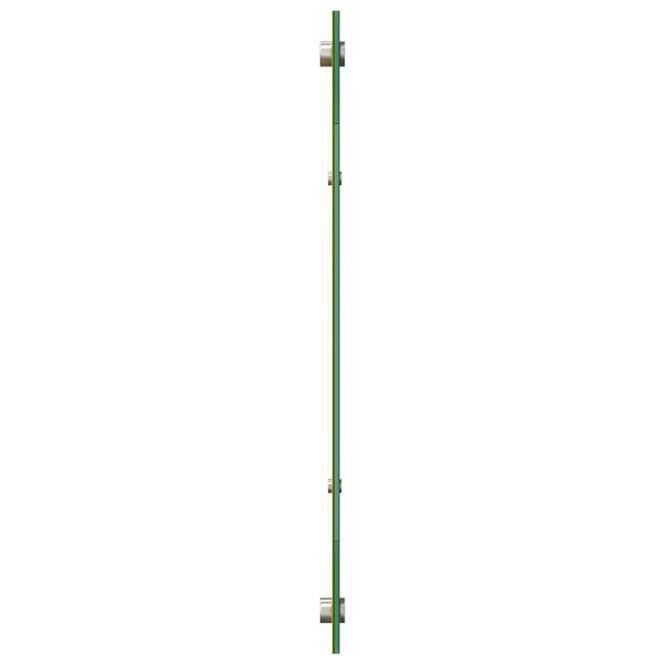 vidaXL Κουζίνα Πίσω Παραθυρόφυλλο Κίτρινο 120x50x0,6 εκ. Θερμαινόμενο Γυαλί