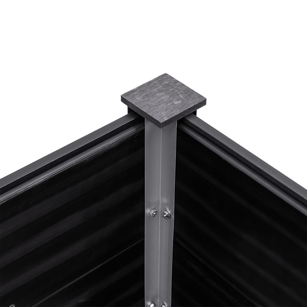 vidaXL Ζαρντινιέρα Υπερυψωμένη Γκρι 200 x 100 x 54 εκ. από WPC