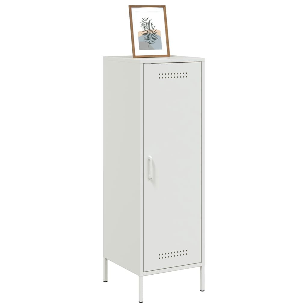 vidaXL Ντουλάπι Λευκό 36x39x113 εκ. από Ατσάλι