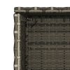 vidaXL Ντουλάπι Αποθήκευσης Κήπου Γκρι 50x55x115 εκ. Συνθετικό Ρατάν