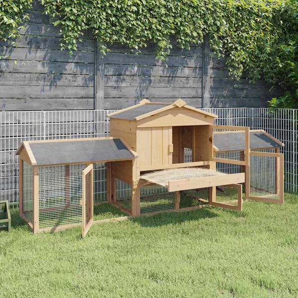 vidaXL Κοτέτσι Καφέ 225 x 60 x 89 εκ