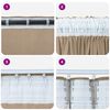 vidaXL Κουρτίνα με κουρτίνες 2 pcs Μπρονζέ 140 x 140 cm Βελούδο