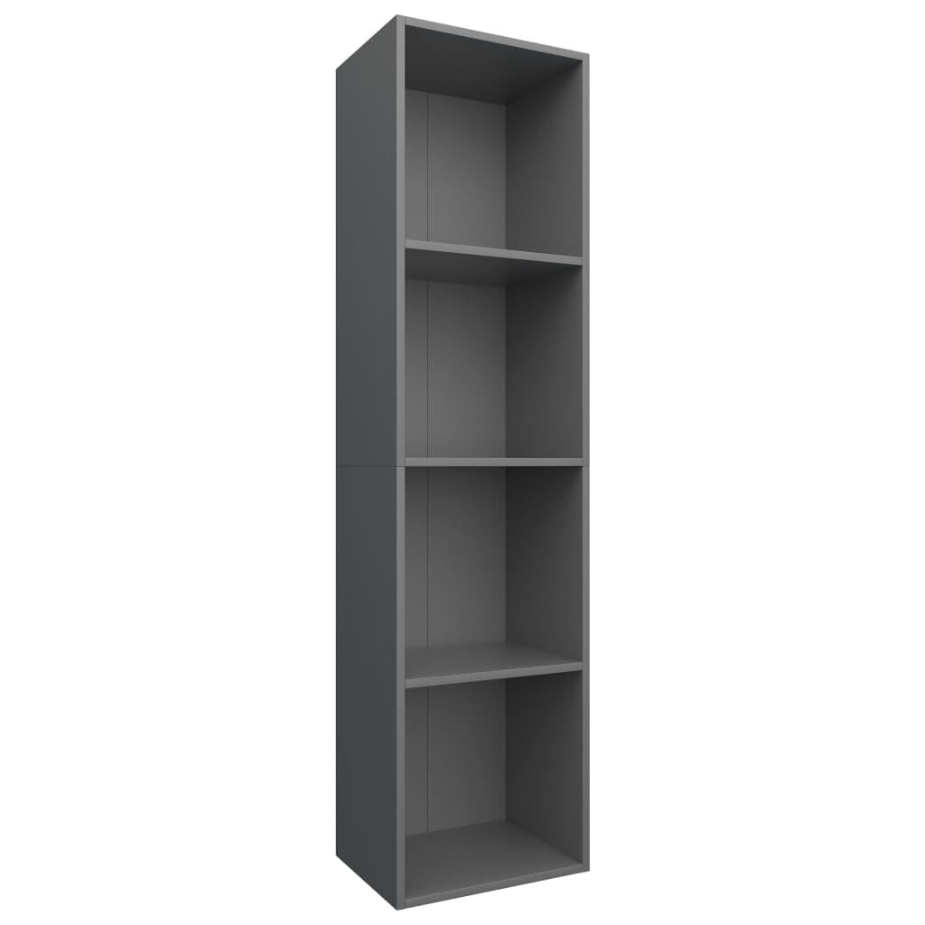vidaXL Βιβλιοθήκη/Έπιπλο Τηλεόρασης Γκρι 36x30x143 εκ. Μοριοσανίδα