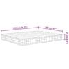 vidaXL Στρώμα με Pocket Springs Μεσαία Σκληρότητα 160 x 200 εκ.