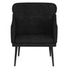 vidaXL Πολυθρόνα Μαύρη 63 x 76x 80 εκ. Βελούδινη
